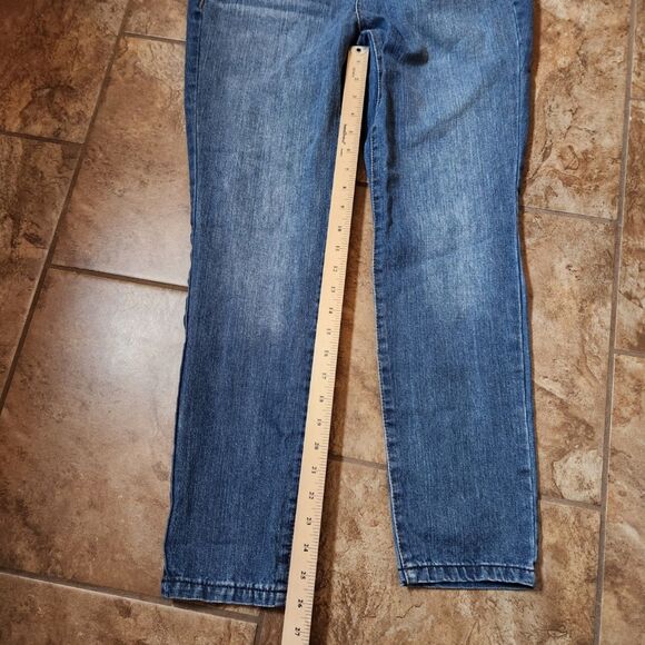 Junior Size 11 Pants Lot – Mudd Capris + NOBO Bootcut, Beige & Denim - Picture 12 of 14